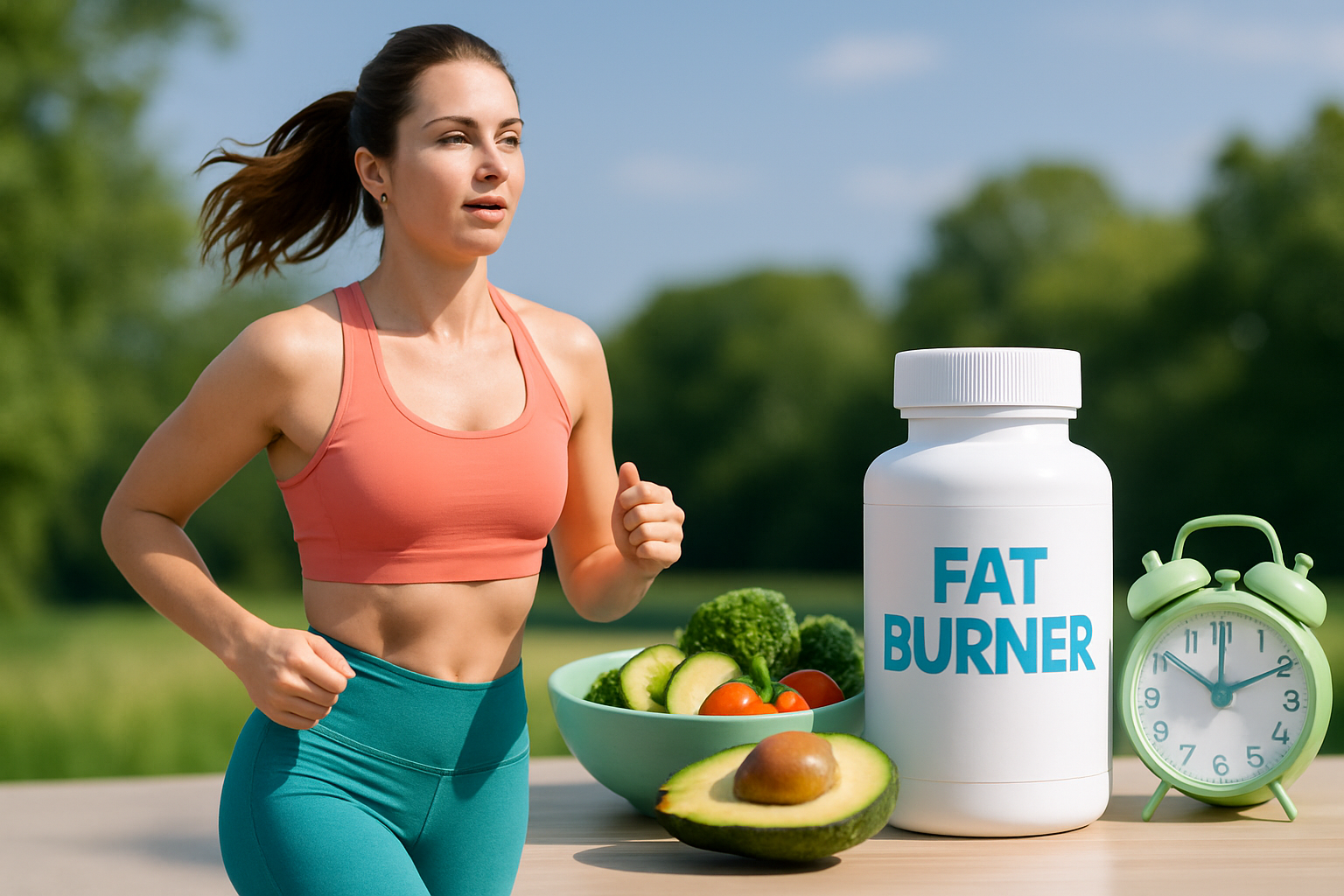 Person beim HIIT Training mit Fatburner Supplement – optimale Kombination für Fettverbrennung