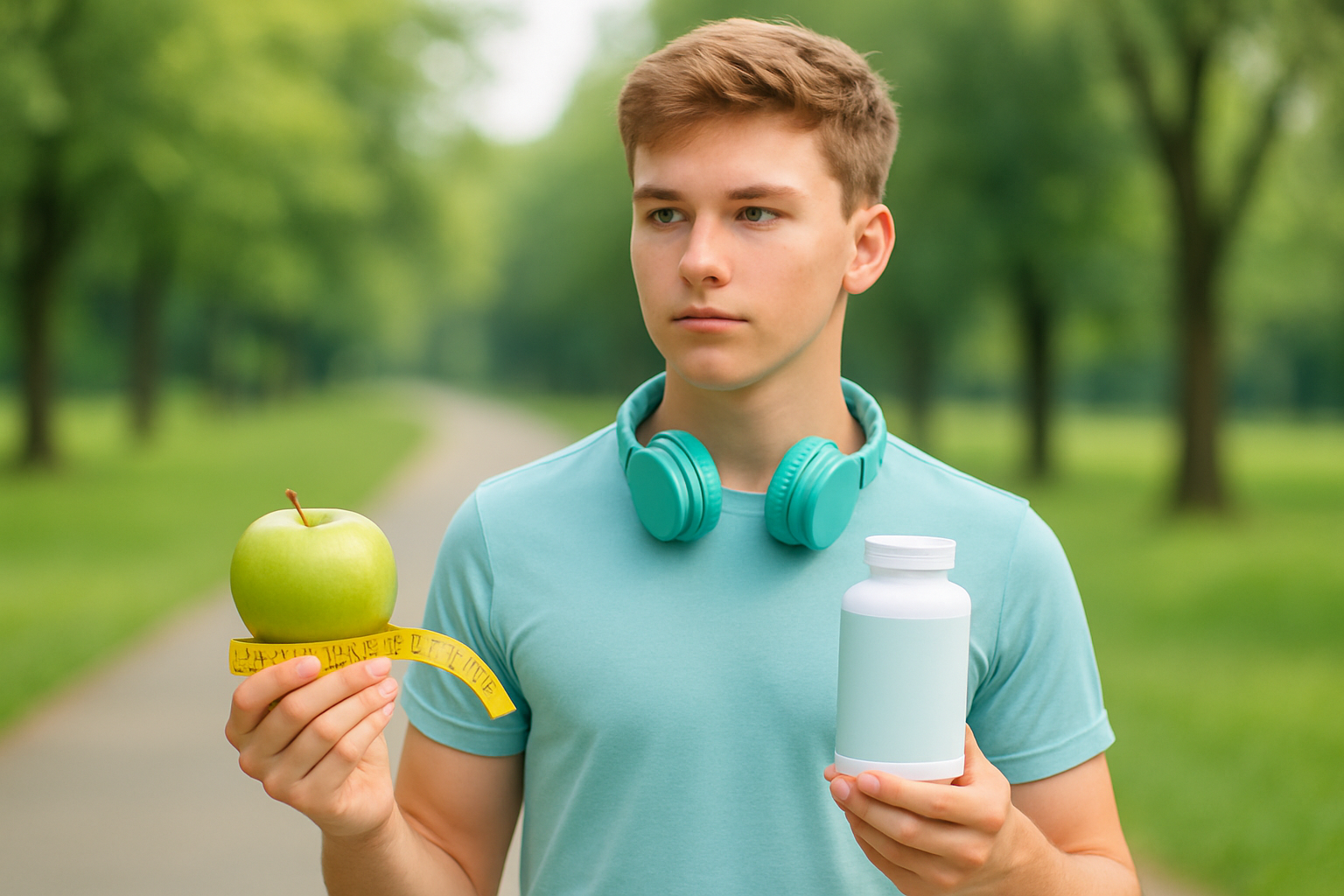 Jugendliche beim gesunden Sport und ausgewogener Ernährung als sichere Alternative zu Fatburner Supplements