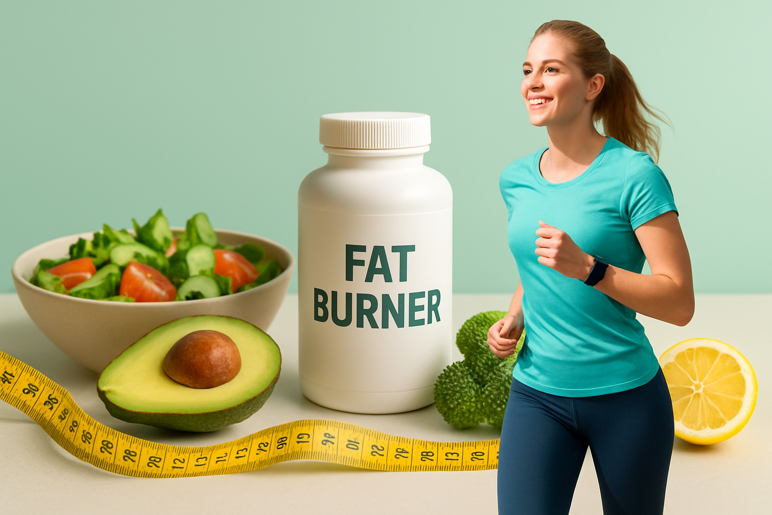 Kosten-Nutzen-Analyse von Fatburner Supplements mit Taschenrechner und Waage