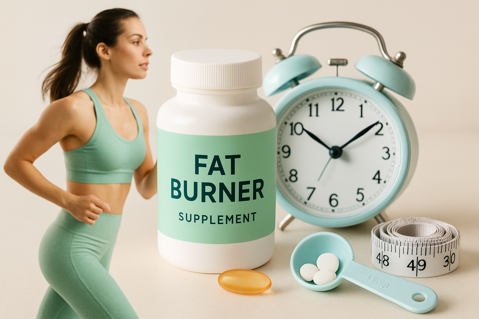 Person nimmt Fatburner Supplement mit Glas Wasser ein - richtige Dosierung und Timing